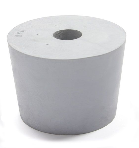 Rubber stop grijs 71 x 83 mm met gat 17 mm