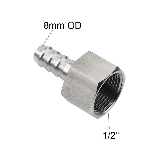 RVS Slangfitting Vrouwelijk 1/2" naar 8mm