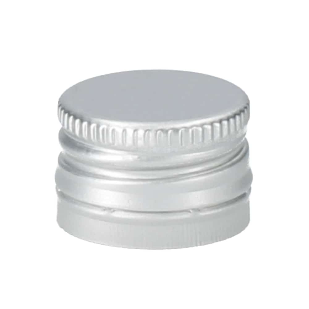 Pilferproof bouchon à vis MIDI 22 x 14 mm ARGENT 100 pcs