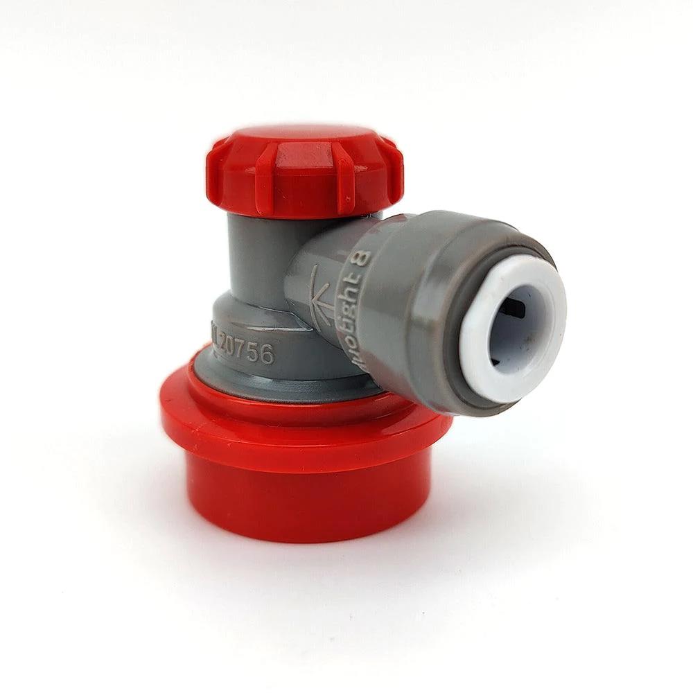 Duotight 8mm (5/16) x Ball Lock Disconnect - (Grijs + Rood Gas)