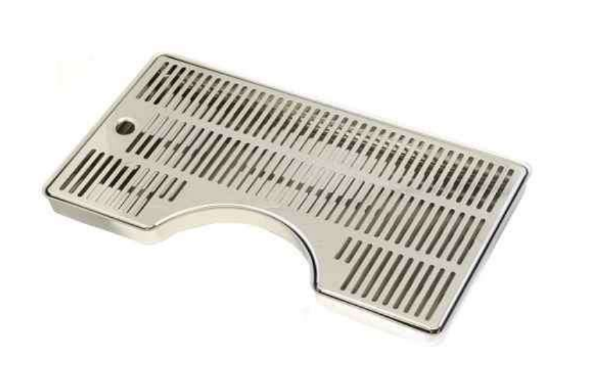 Roestvrijstalen lekbak voor bierkoeler D130 (400 x 220 mm)