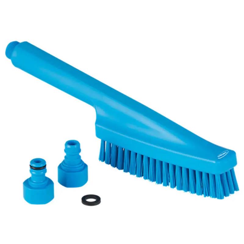 Vikan Hygiene Handborstel Met Waterdoorvoer Blauw 330mm Vikan Hygiene Handborstel Met Waterdoorvoer Blauw 330mm