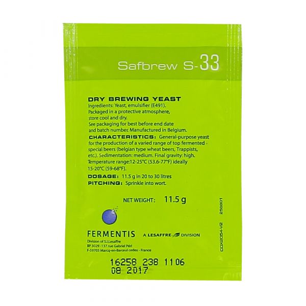 Fermentis Safbrew S-33 11,5 g