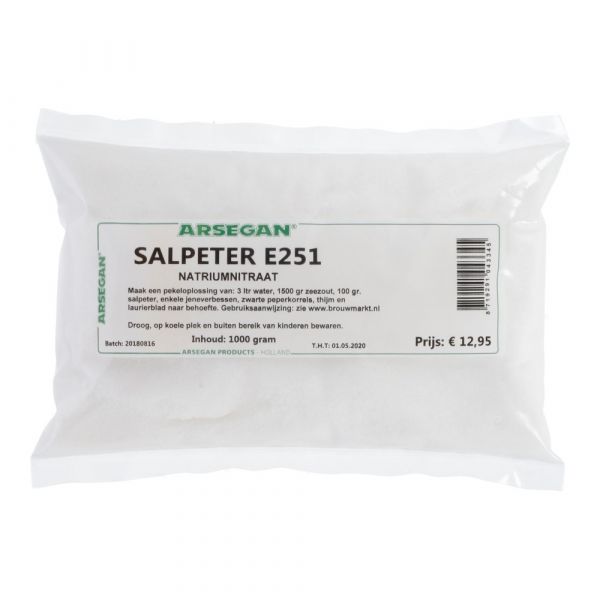 Potassium nitrate / Sodium nitrate E251 for brining 1000 gr - buy cheap at  Braumarkt