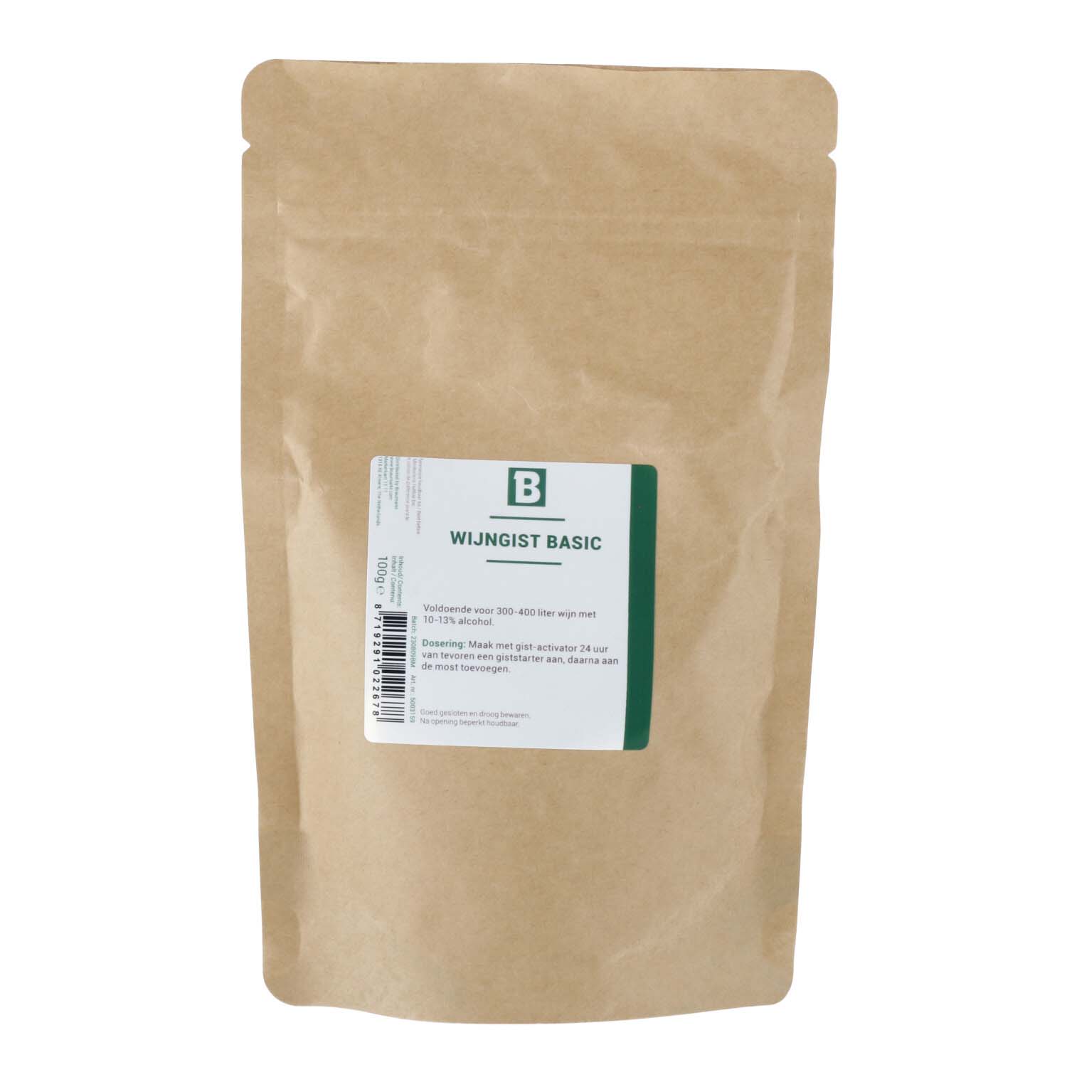 Flacon de levure de vin Basic 100 grammes