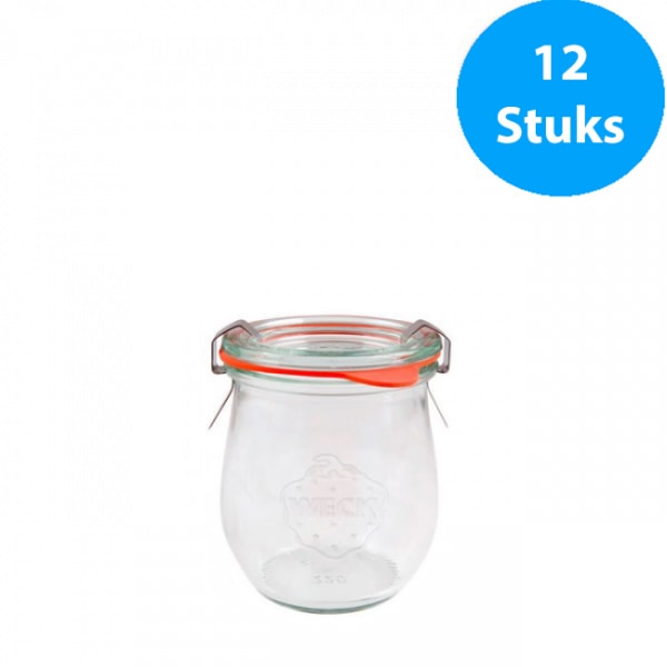 Weck 762 Mini-Glas Tulpe 220 ml 12 Stück