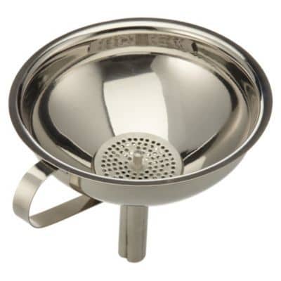 Funnel Stainless Steel with sieve - Ø 13 cm