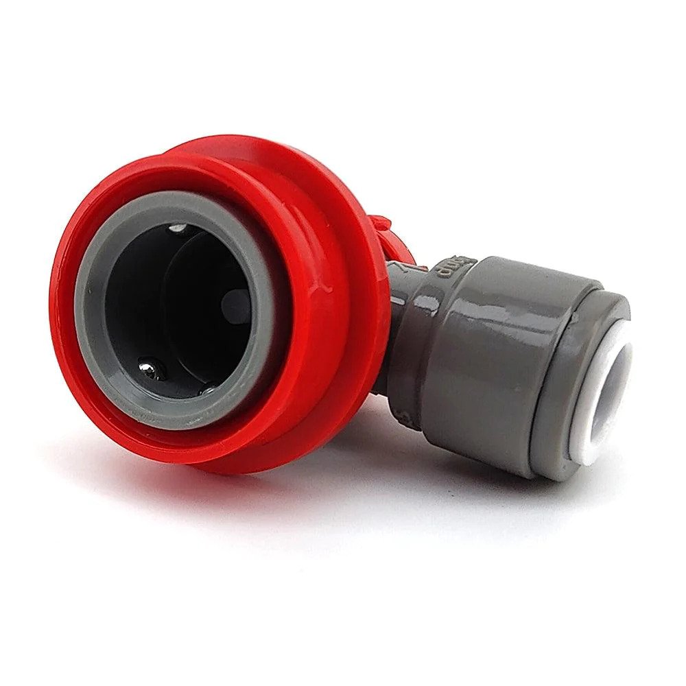 Duotight 9.5mm (3.8) x Ball Lock Disconnect - (Grey + Red Gas)