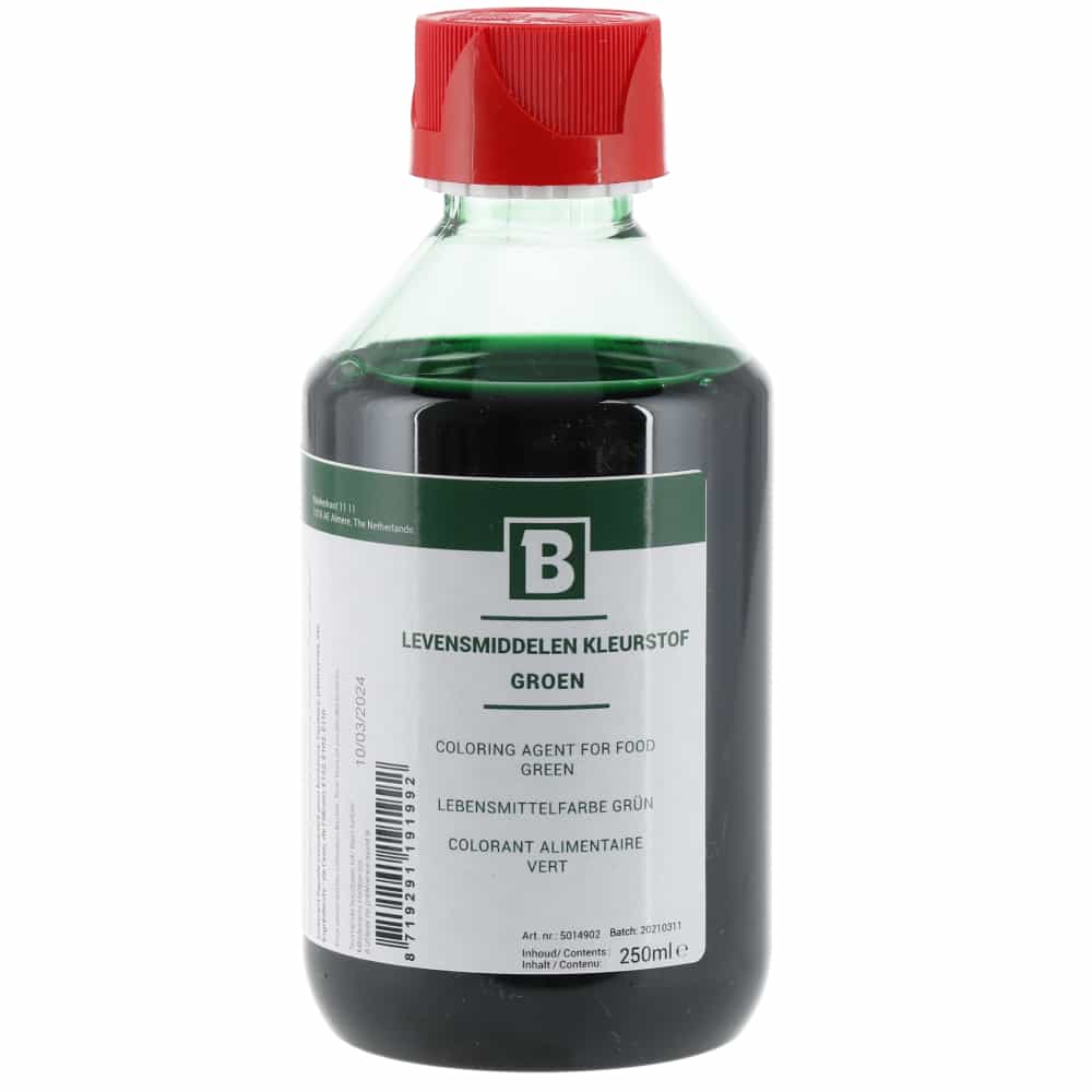 Levensmiddelen Kleurstof Groen 250 ml