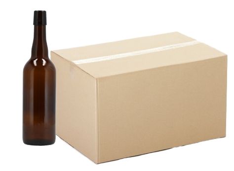 Bierfles Belgium beugel bruin 0,75 L doos 12 st