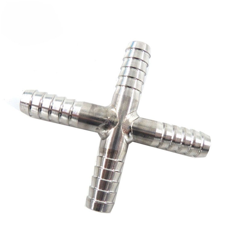Cross Shaped Fitting 5/16" (8mm) Rvs