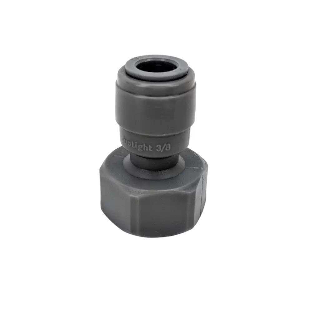 Duotight - 9,5 mm (3/8") Female x 15.8mm(5/8") binnendraad (past bij vatenkoppelingen en tapschachten)