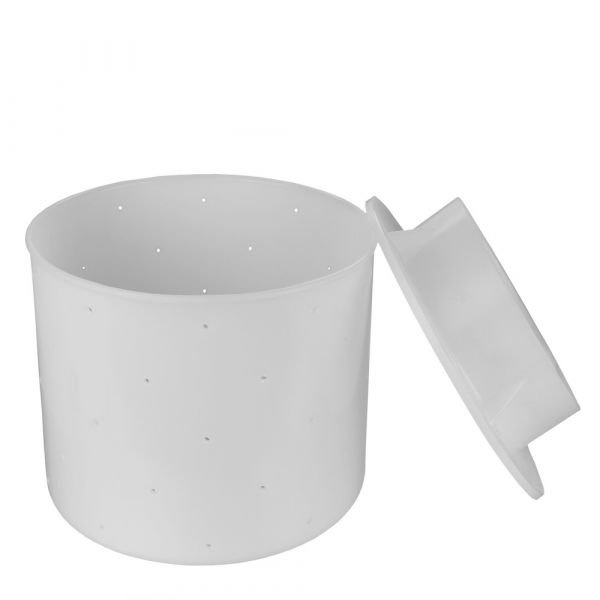 Cheese mold cylindrical Ø 200 mm WITH lid