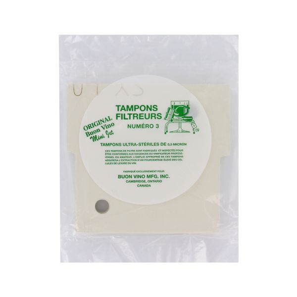 Plaques filtrantes pour Mini-Jet Stérilisantes n°3 Ensemble de 3 pcs.