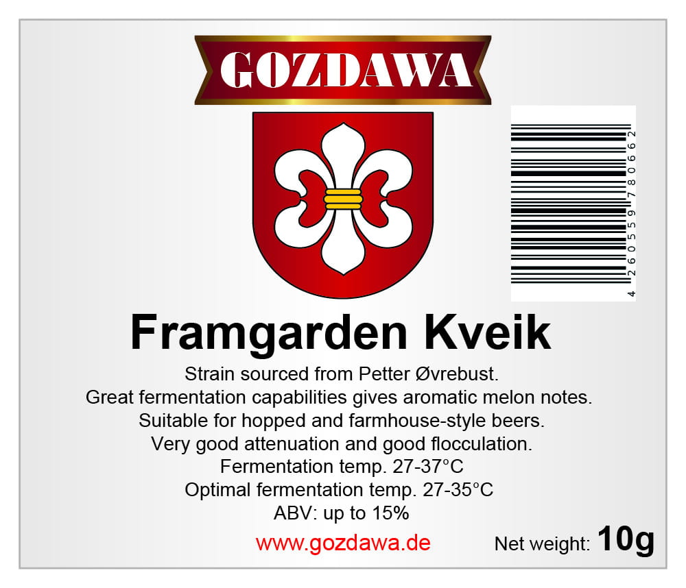 GOZDAWA Framgarden Kveik 10 gr