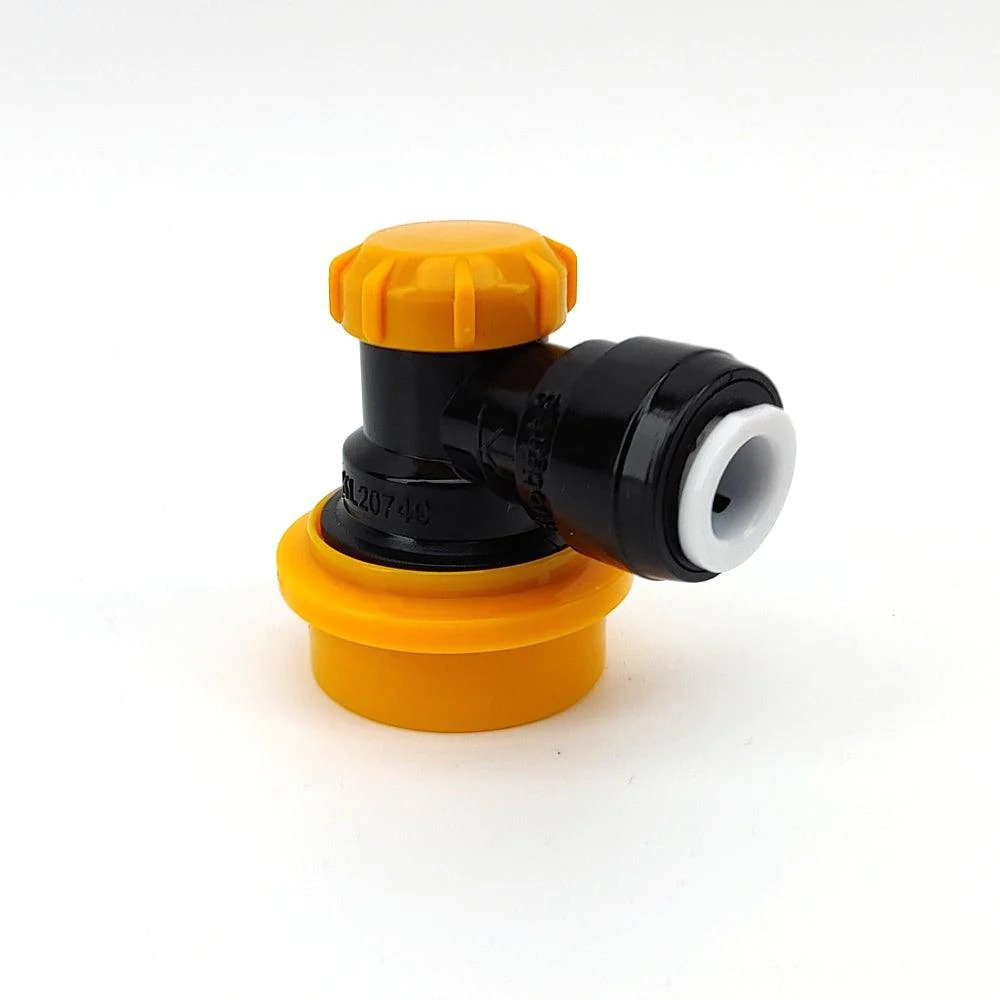 Duotight 8mm (5/16) x Ball Lock Disconnect - (Zwart/Geel Vloeistof)
