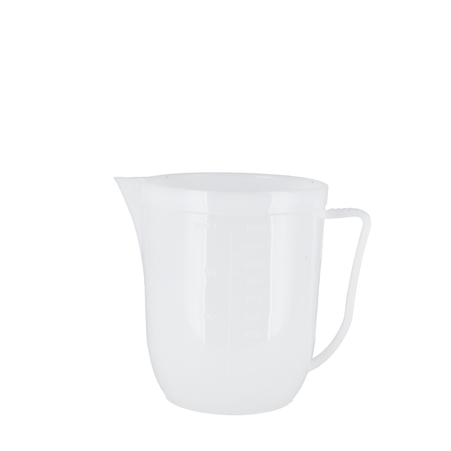 Measuring Cup White Plastic - 1 litre
