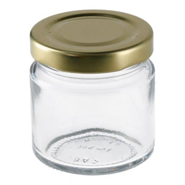 Inmaakglas rond inh. 106 ml tray 20 st
