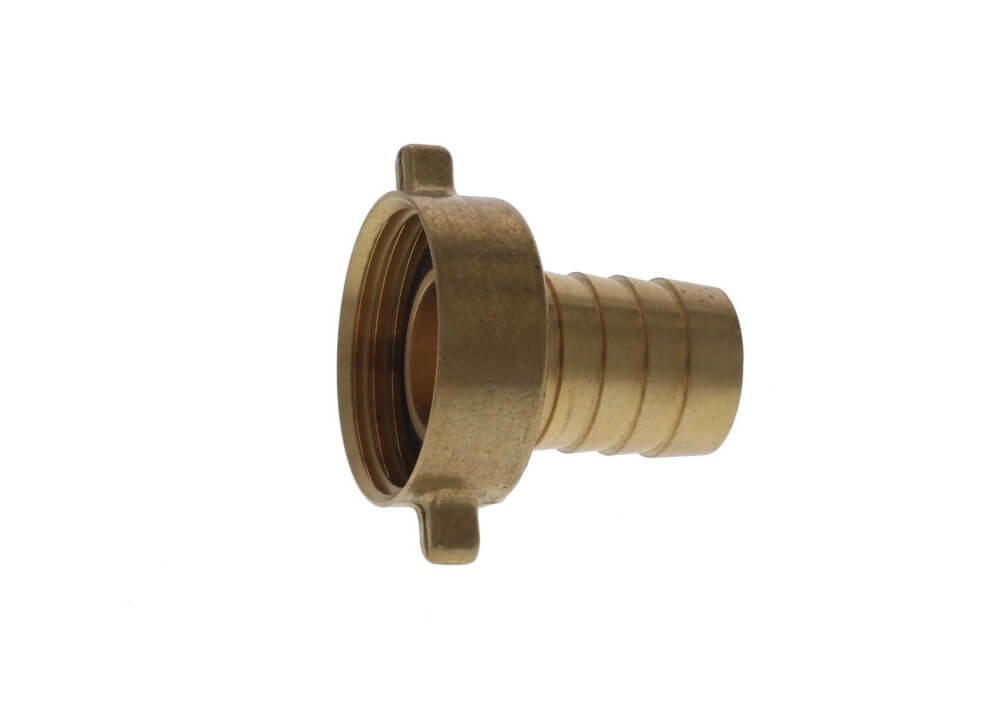 Slangschroefverbinding / Messing / 2-delig 19 mm x 3/4' Slangschroefverbinding / Messing / 2-delig 19 mm x 3/4'