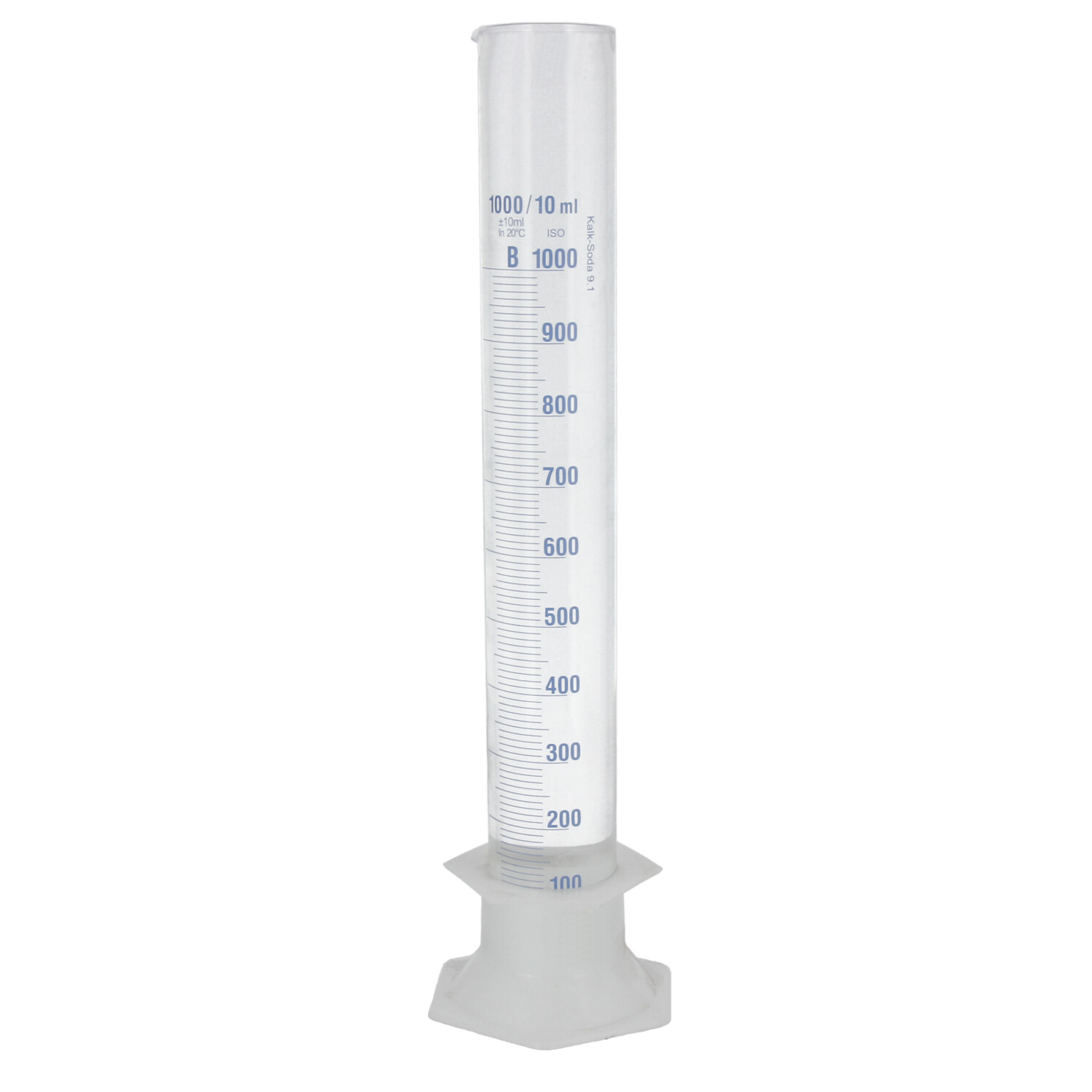 Plastic foot measuring glass 1000 ml