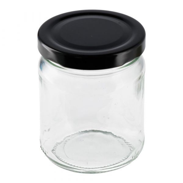 Inmaakglas rond inh. 228 ml tray 34 stuks