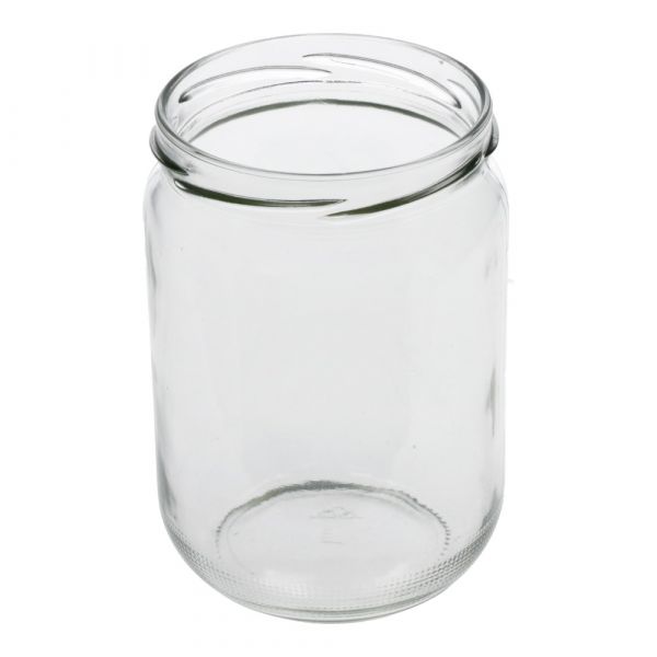 Inmaakglas rond inh. 550 ml tray 20 st Inmaakglas rond inh. 550 ml tray 20 st