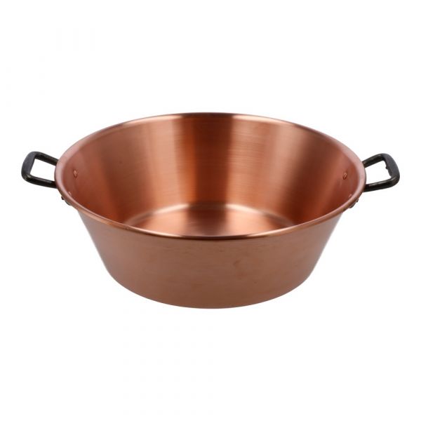 Copper preserves /jam pan Ø 38 cm cont. 9 ltr