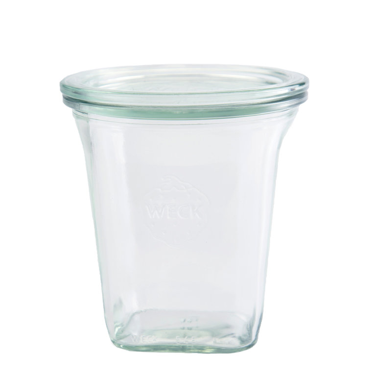 WECK®-Quadroglas 545 ml (ronde rand 100) 6 glazen / doos
