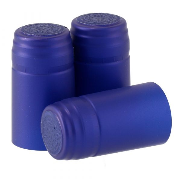 Capsules thermorétractable bleu saphir 100 pcs