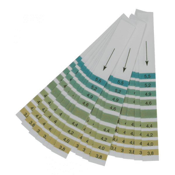 pH paper 3.8-5.5 20 strips