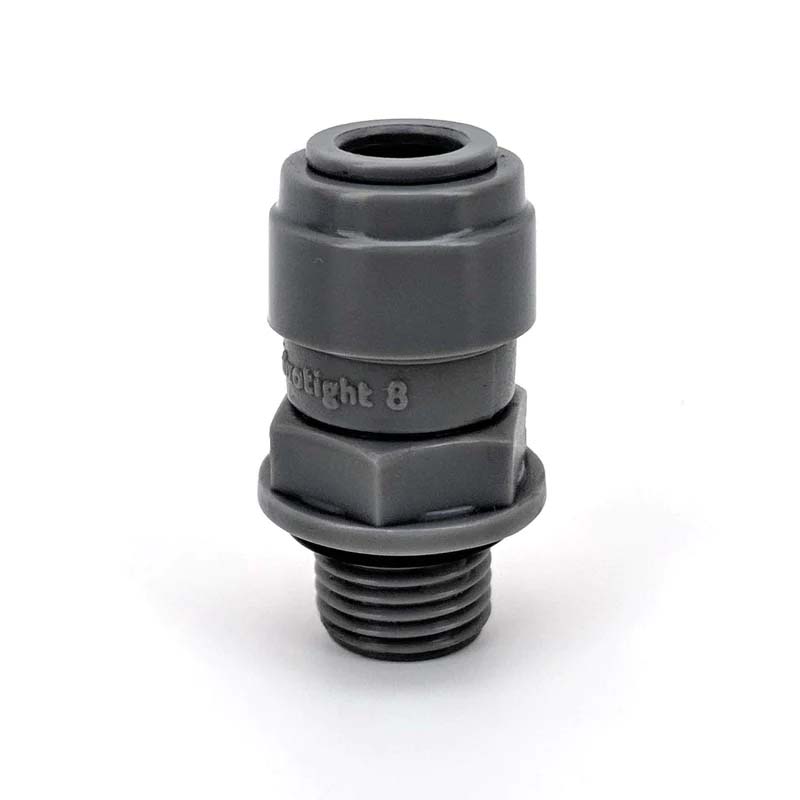 Duotight – 8mm (5/16”) Female x 1/4 Inch BSP Male Thread (With Seated O-Ring)