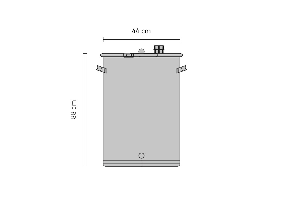 Gist- en opslagvat Universeel 120 liter