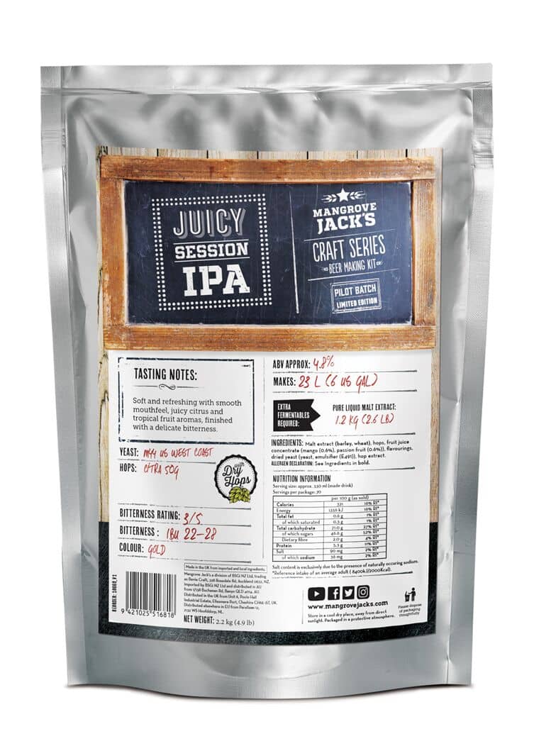 Mangrove Jack's Craft Series Juicy Session IPA