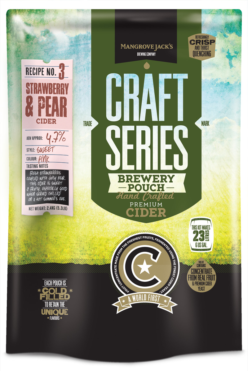Mangrove Jack's Craft Series Aardbei & Peer Cider - 2,4 kg