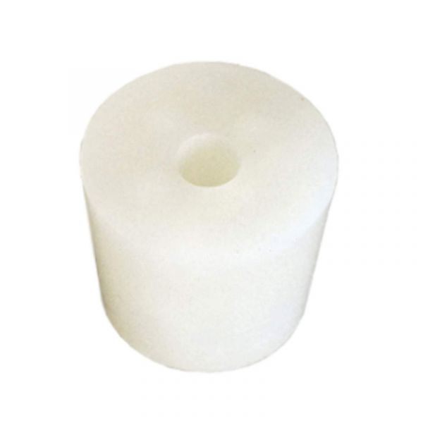 Bouchon silicone 36 x 44 mm avec trou 9 mm