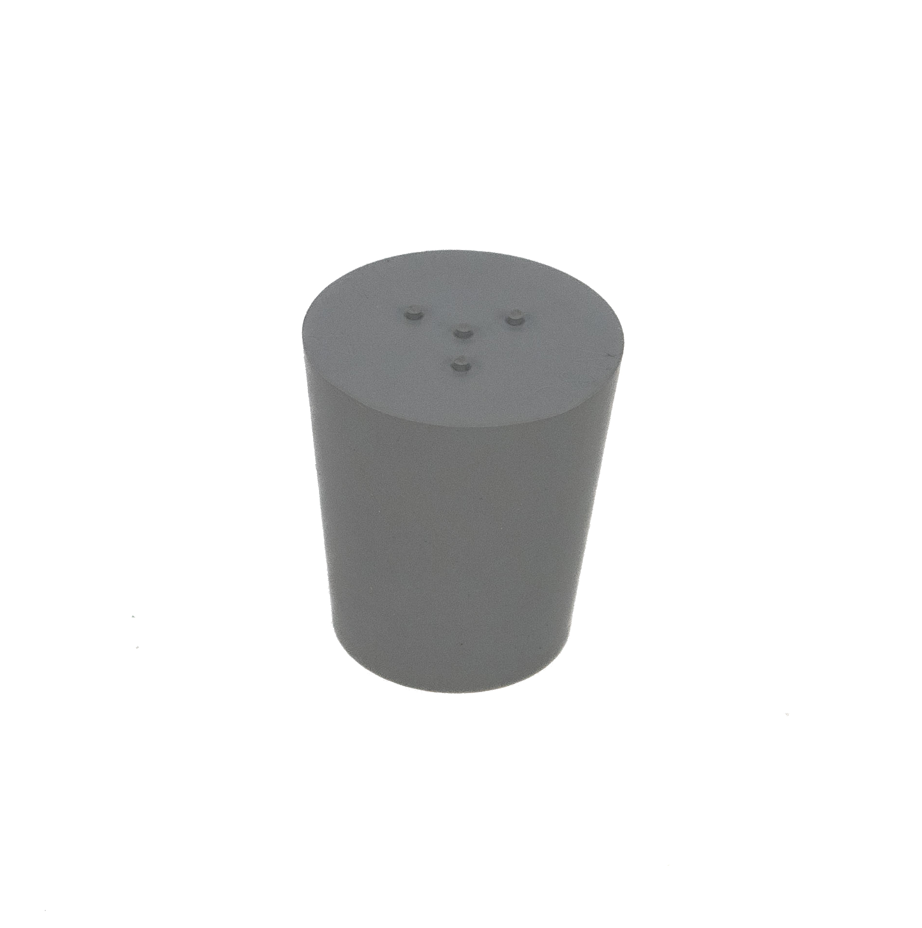 Bouchon en caoutchouc gris 21 x 27 mm sans trou