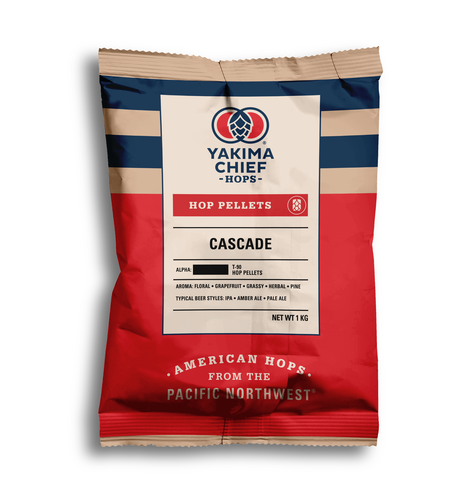 Yakima Chief Hops Cascade Hop Pellets 1000 gr