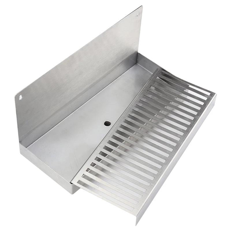 RVS Drip Tray met wandbevestiging