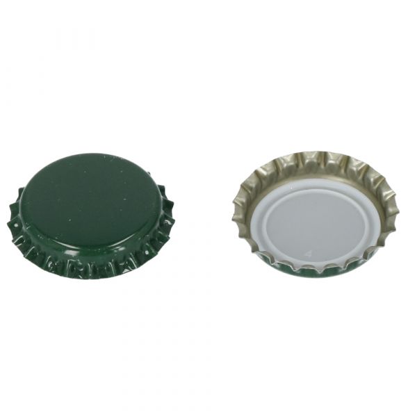 Crown Caps Green 26 mm 500 pcs