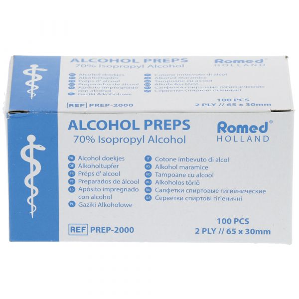 Alcoholpreps 100 pc