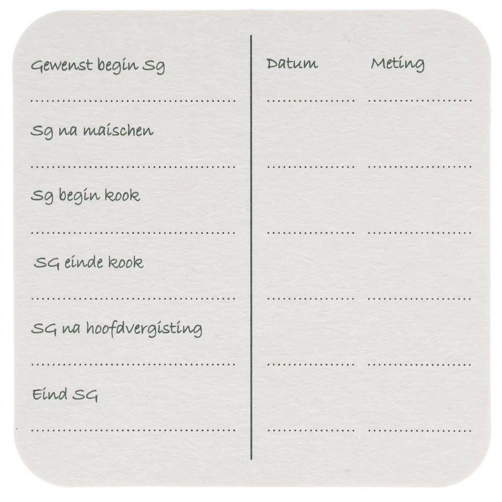 Sous-bocks rectangulaire 10 pc.