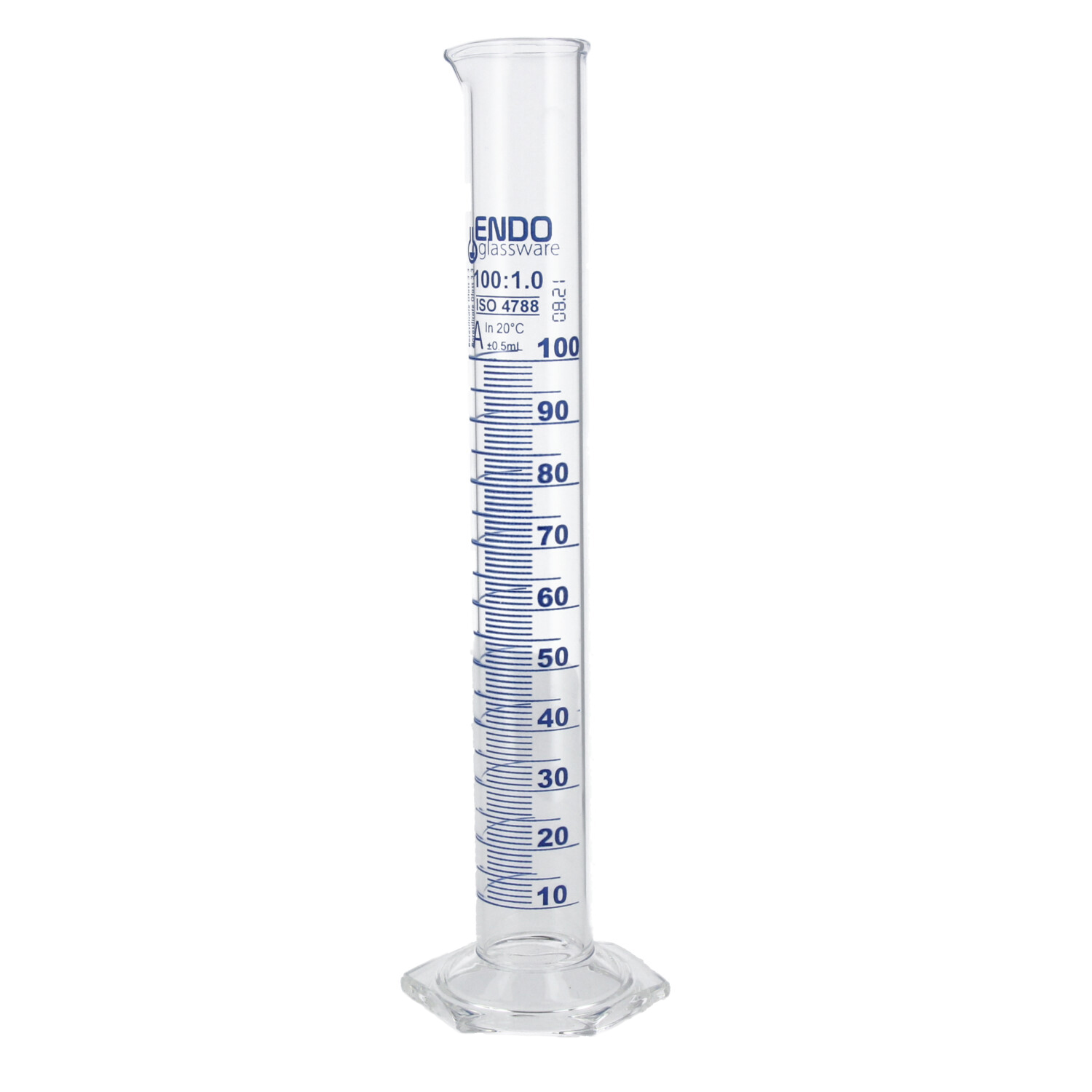 Glass foot measuring glass 100 ml