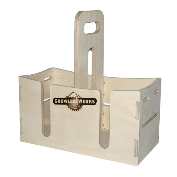 GrowlerWerks uKeg™ 64 boîte de transport en bois