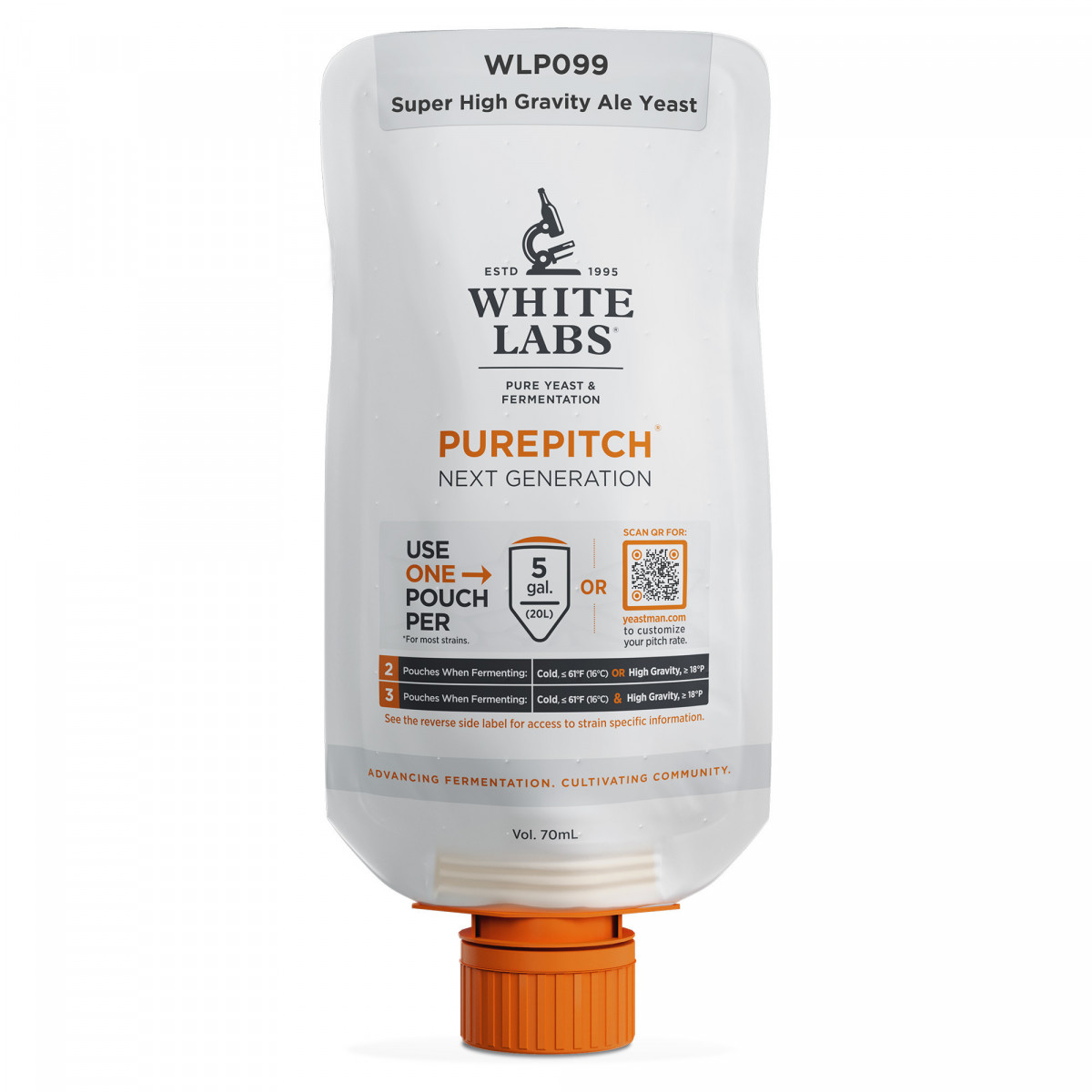 White Labs WLP099 High Gravity Ale Hefe PurePitch™ NextGen® 70 ml 