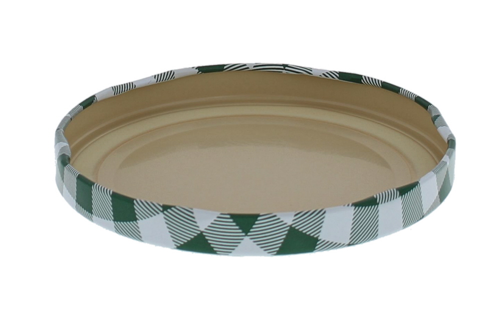 Schroefdeksel TO 43 - groen/wit geruit