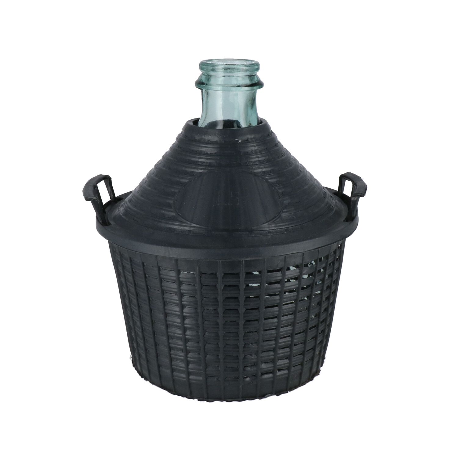 Dame-Jeanne avec panier en plastique 5 L