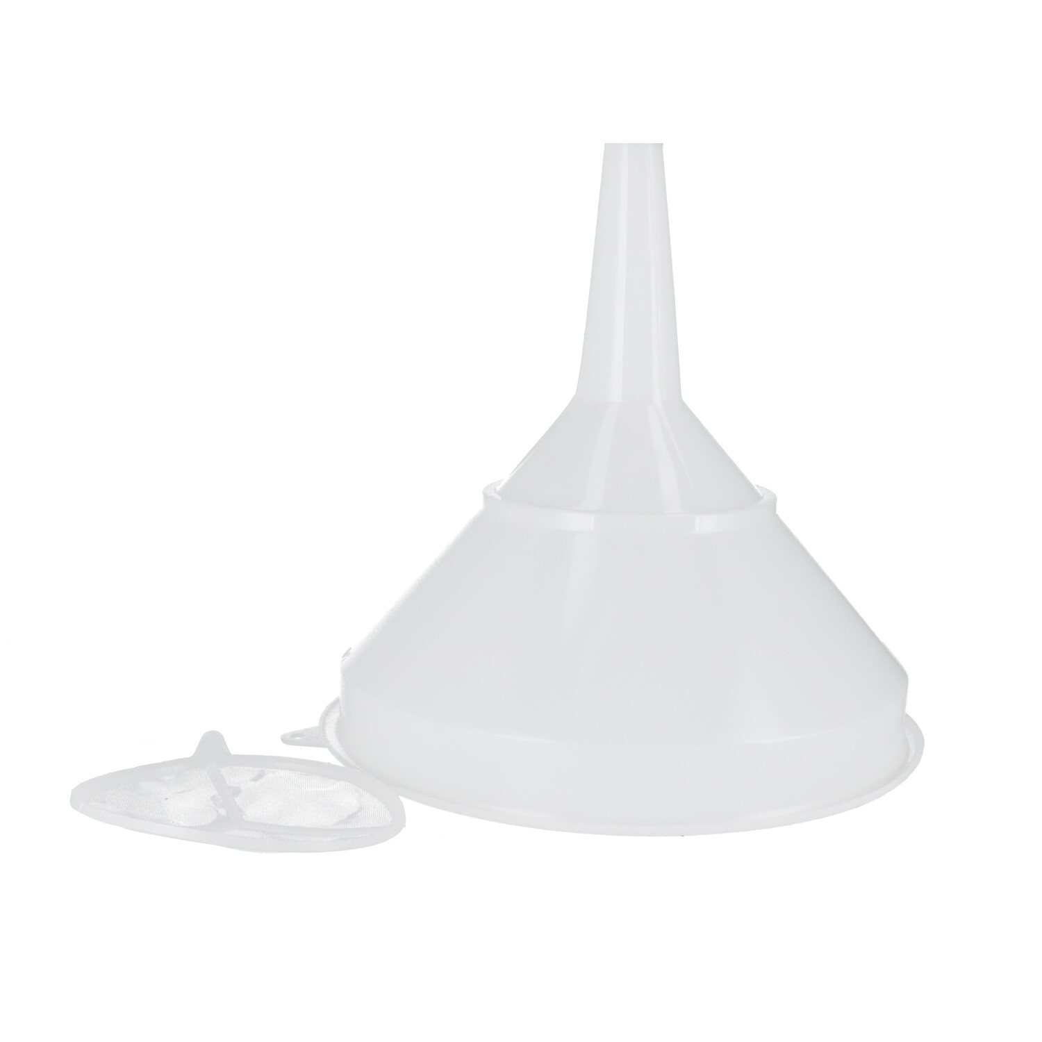 Entonnoir avec tamis - plastique blanc Ø 30 cm