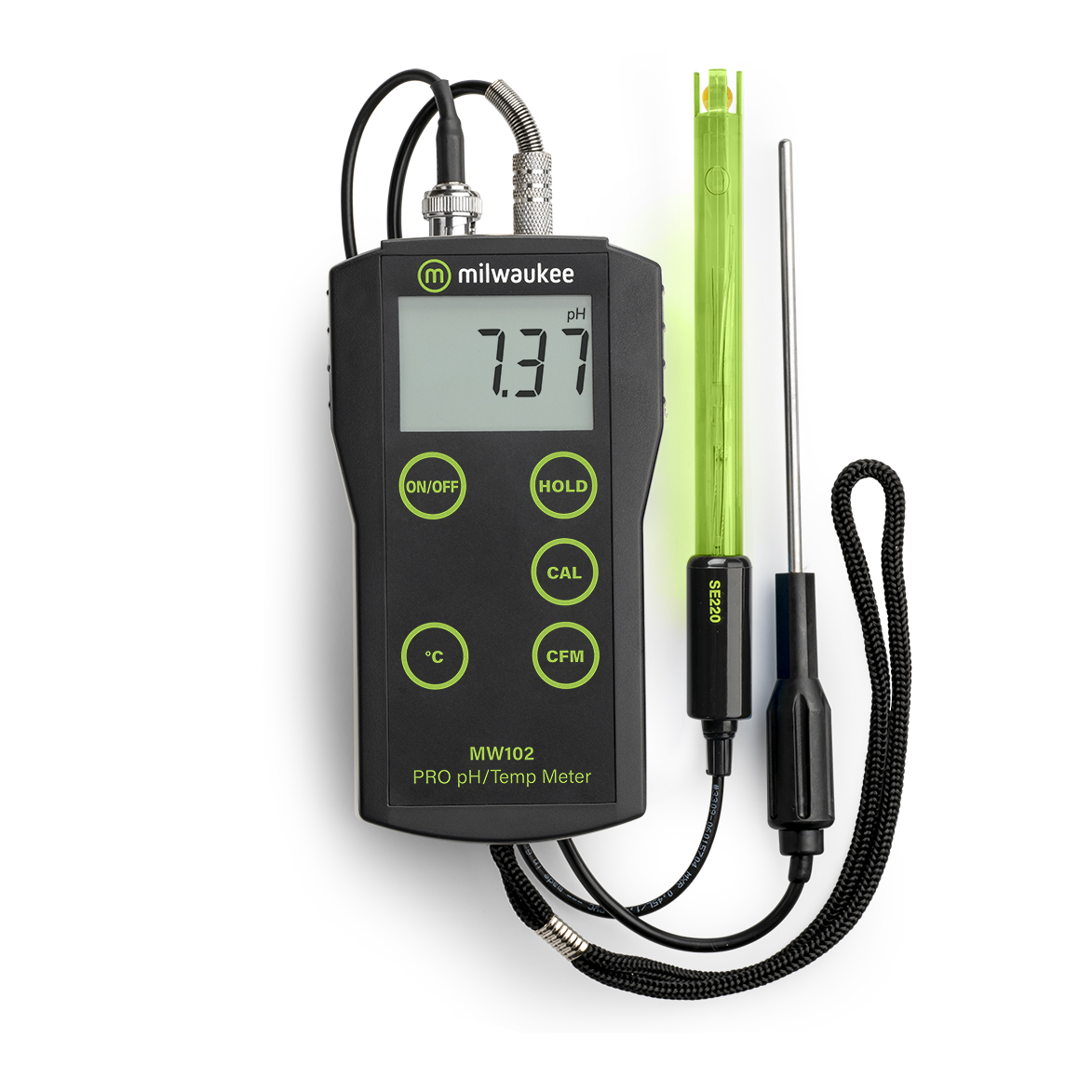 Elektropositief Uitsteken vrouw Milwaukee Smart Portable pH/°C Meter met ATC MW102 - goedkoop kopen - bij  Braumarkt