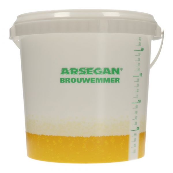 Arsegan Bucket Semi-Transparent with Lid 25 litres