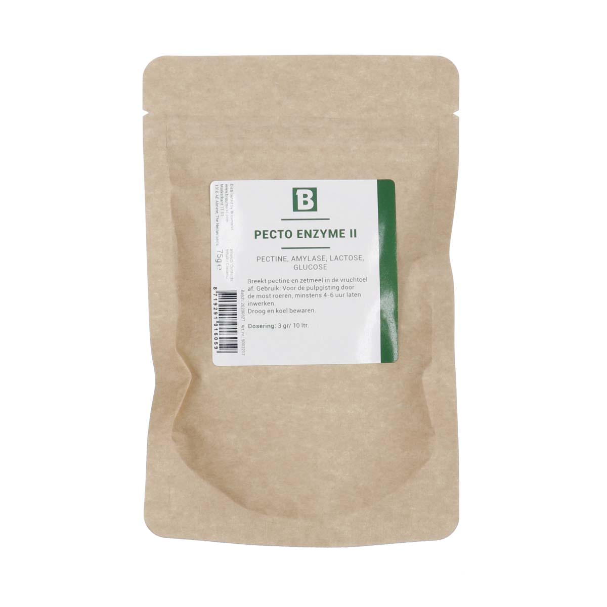 Enzyme Pectolytique II poudre 75 g